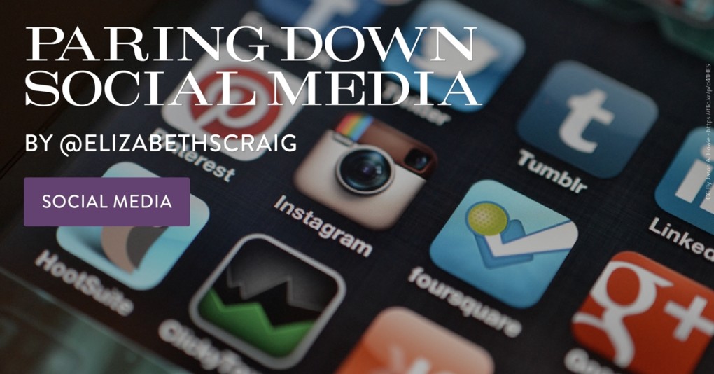 Paring Down Social Media by Elizabeth Spann Craig