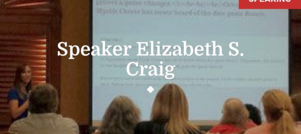 Speaker Elizabeth Spann Craig